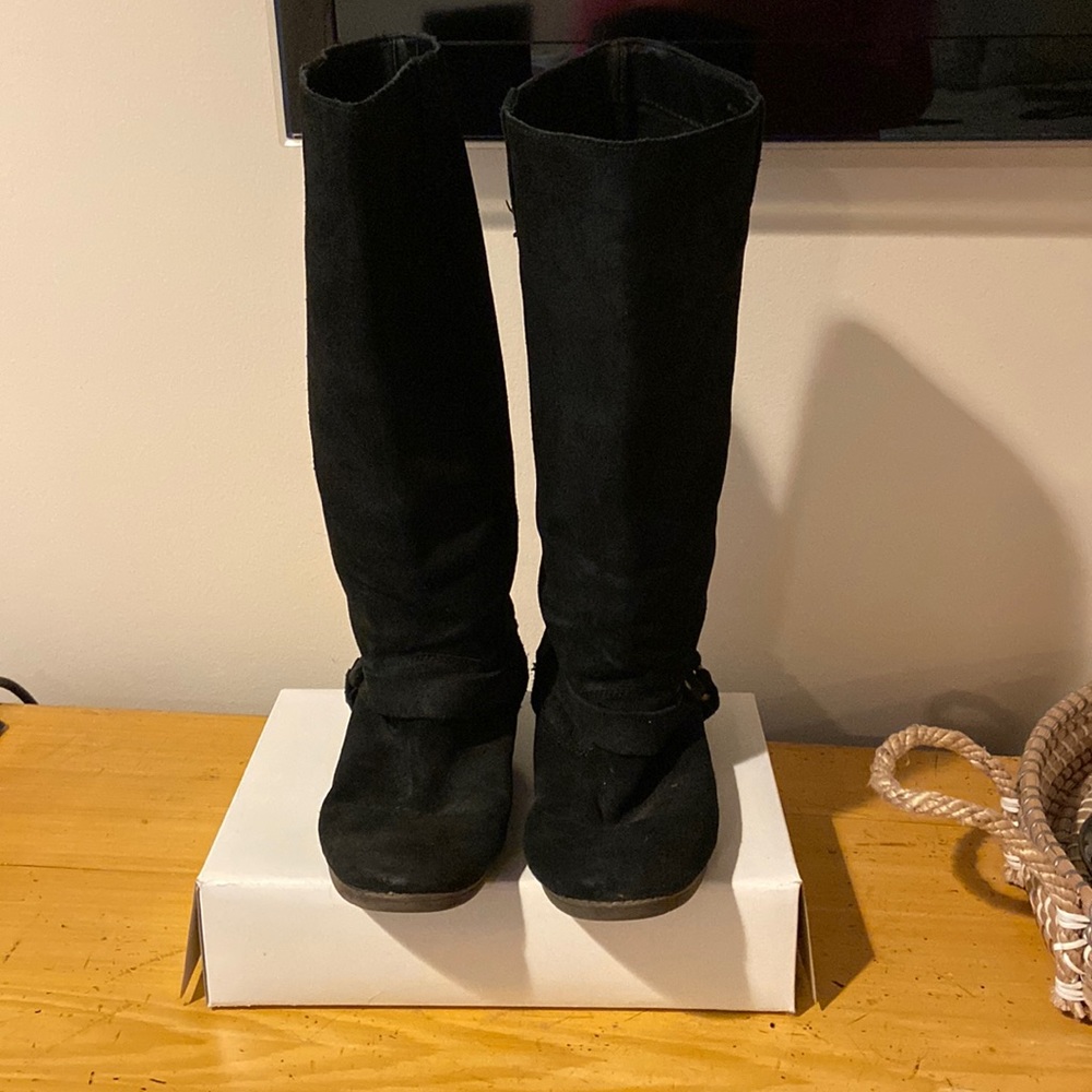 Dolce Vita Black Suede Boots.